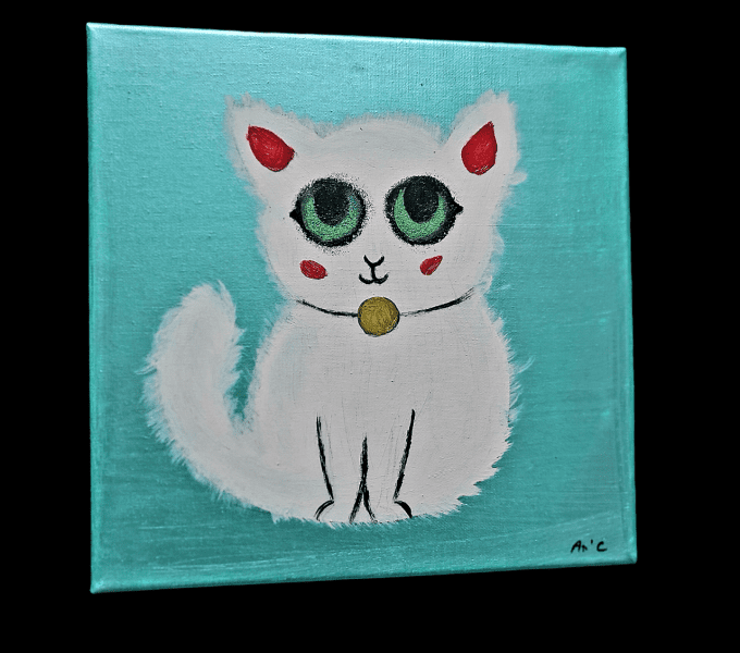 Mon ptit chat (30x30 cm)