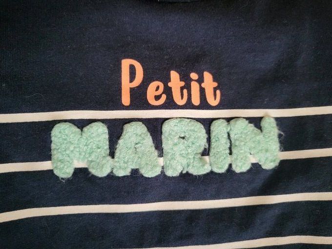 T.Shirt rayé "petit marin" ( 6 mois )